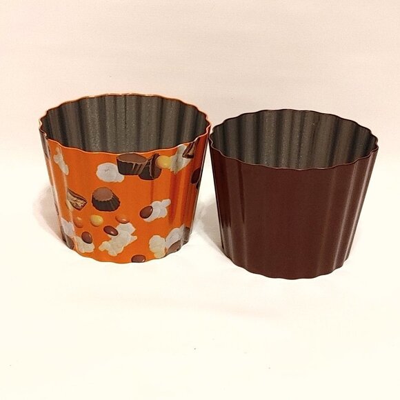 Reese's Pieces Buttercup Popcorn Bucket Cineplex Movie Buckets x2 PAIR - Picture 3 of 8